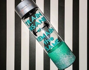 Unique glitter water bottle related items | Etsy