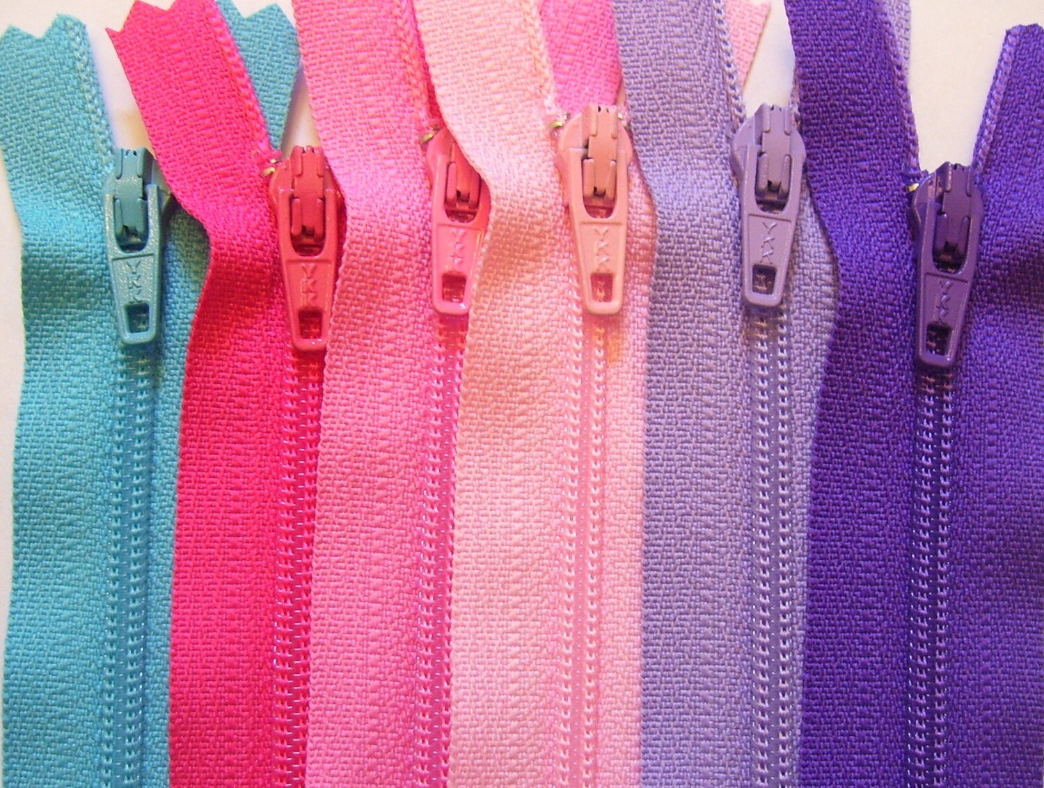 YKK Nylon Zippers 7 Inches Coil 3 Closed Bottom Assorted