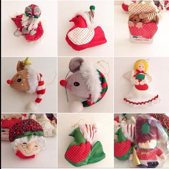 vintage 1980 s russ christmas ornaments by vintage 1980 s russ christmas ornaments by