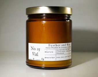 Select Any Fragrance. Hand Poured Soy Candle. Amber Glass Candle. Thanksgiving Hostess Gift. Scented soy wax candle. Jar candles. Amber Jar