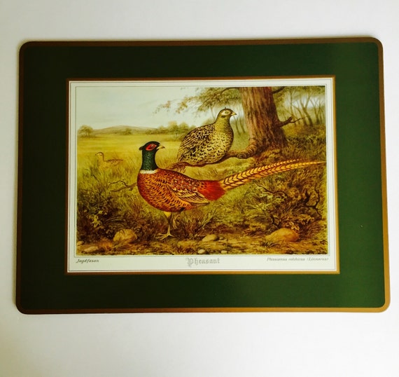 Vintage Place Mats / Pimpernel Game Bird Design by Vintage235