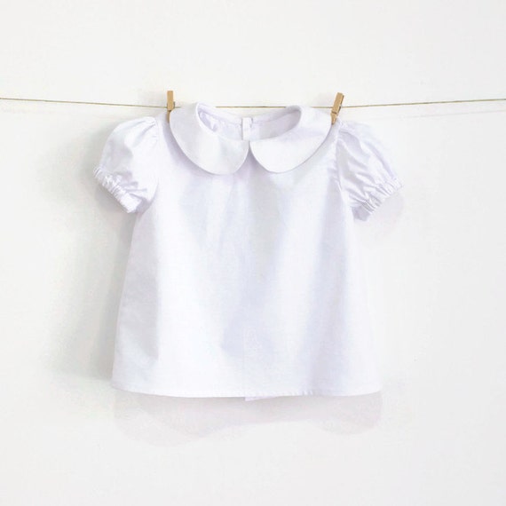 peter pan collar girls shirt