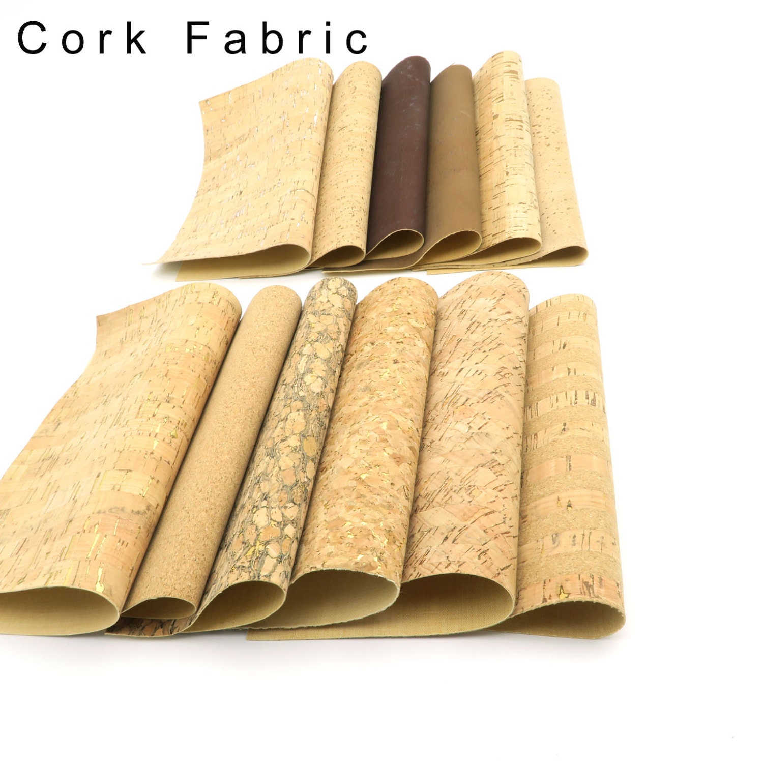 Portuguese cork brown cork fabric Cork leather vegan and by CorkMB