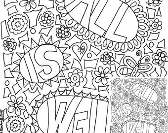 I Love You Forever Heart Printable Coloring Page by KimAFlodin