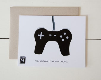 Game controller card | Etsy