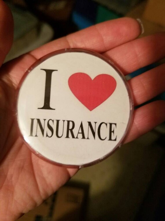Flo Progressive I Heart Insurance Button Pin