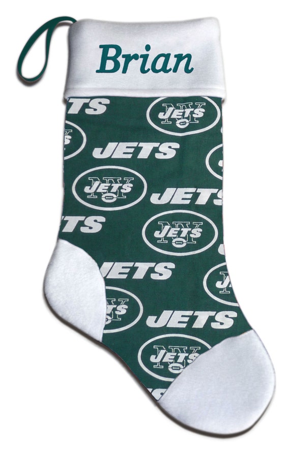 Personalized NFL New York Jets Football Christmas Stocking