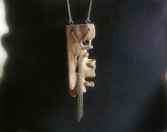 Magic forest, the enchanted forest, necklace, wood necklace, wood