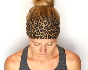 Fitness Headband - Workout Headband - Running Headband - Yoga Headband - Jungle Cat