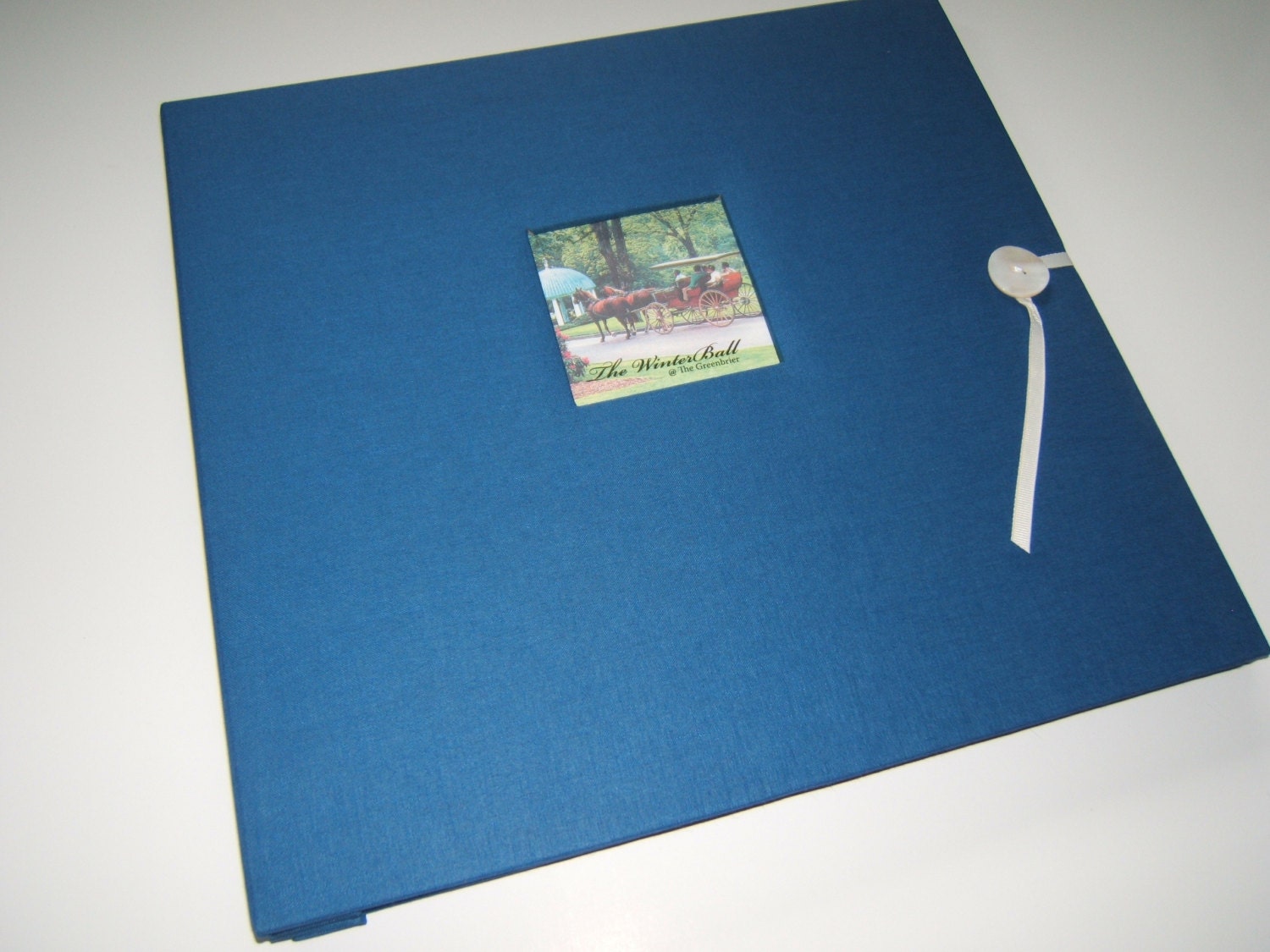 Royal Blue Scrapbook Album Blue Photo by MadeForYouScrapbooks