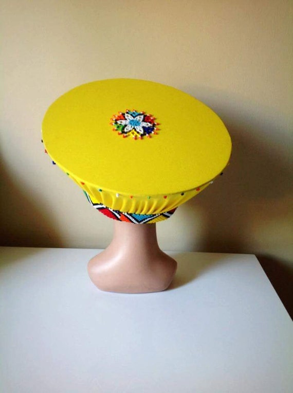 Zulu traditional basket hat Isicholo