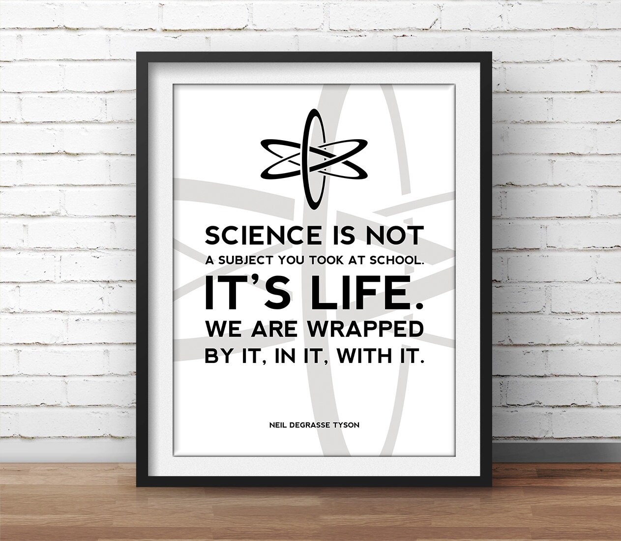 Science Poster Science Art Geek Posters Atheist Print
