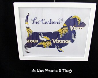 Vikings Basset Hound, Basset Hound Wall Decor, Basset Decor, Minnesota Vikings Decor, Dog Lover Gift, Vikings Wall Art, Valentines Gift