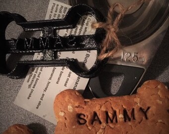 Custom Dog Cookie Cutter, Personalized Dog Bone Cookie Cutters, Cookie Cutters, Mini Bone, Small Bone, Medium Bone, Large & Jumbo Bone, Name