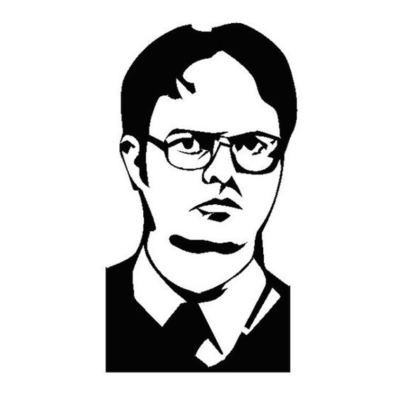 Dwight Schrute vinyl decal sticker Rainn Wilson The by PrintsTees