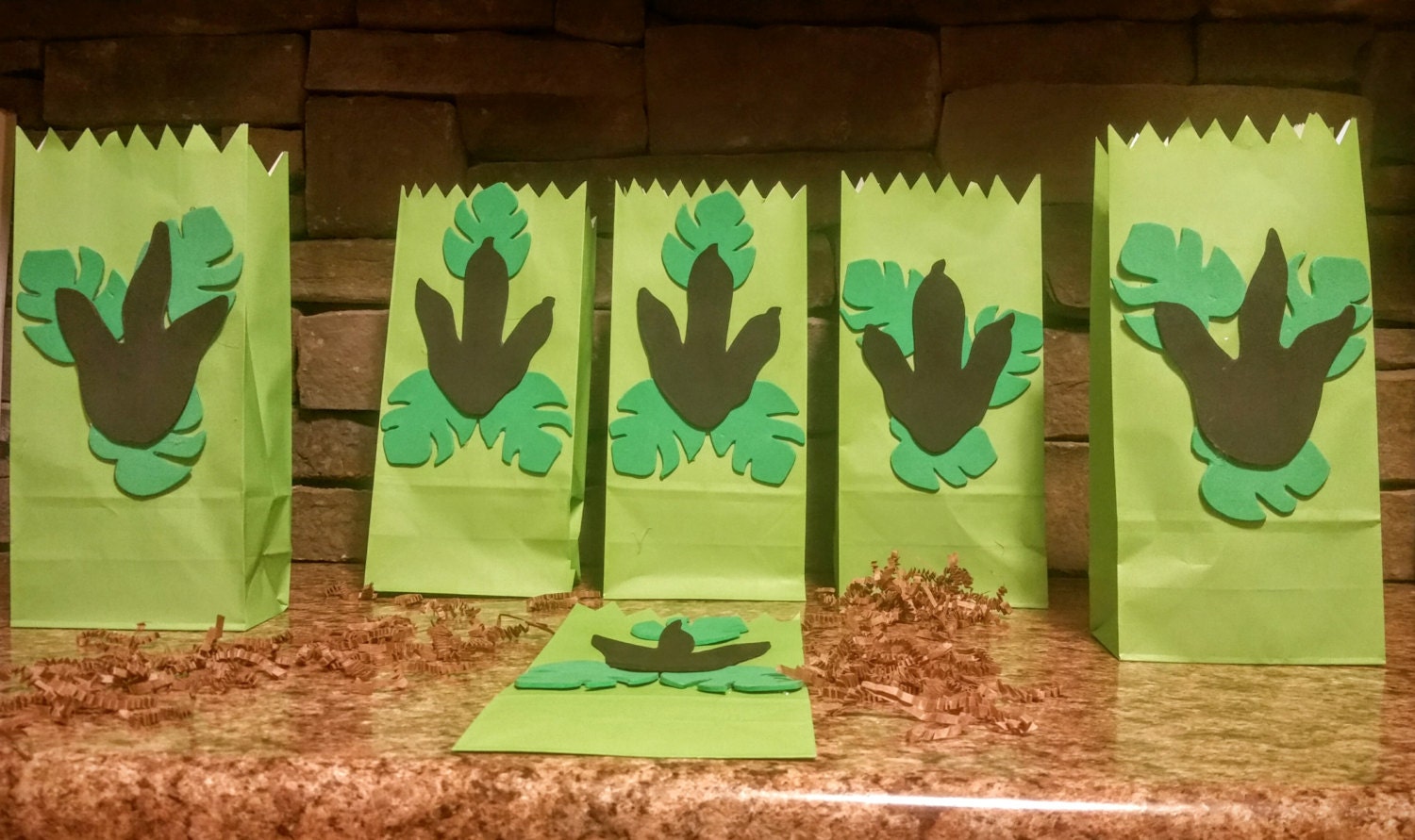 Set of 12 Jurassic World Dinosaur Party Favor Bags