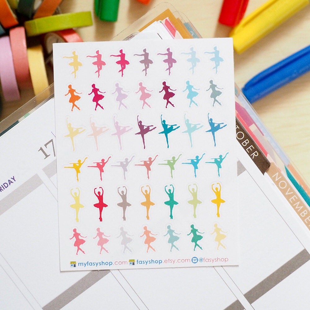 42 Dance Class Stickers // Ballet Class Stickers Stickers
