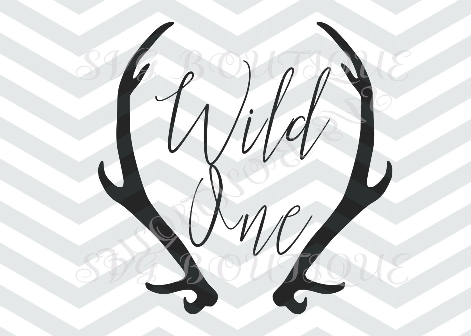 Download Wild One File Baby Boy Cut File Son SVG Tribal Deer Antler