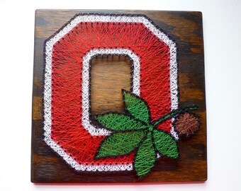 Ohio State Buckeyes String Art, Ohio State University Sign, Buckeye Sign, Ohio String Art, Ohio State String Art, Ohio State Buckeyes