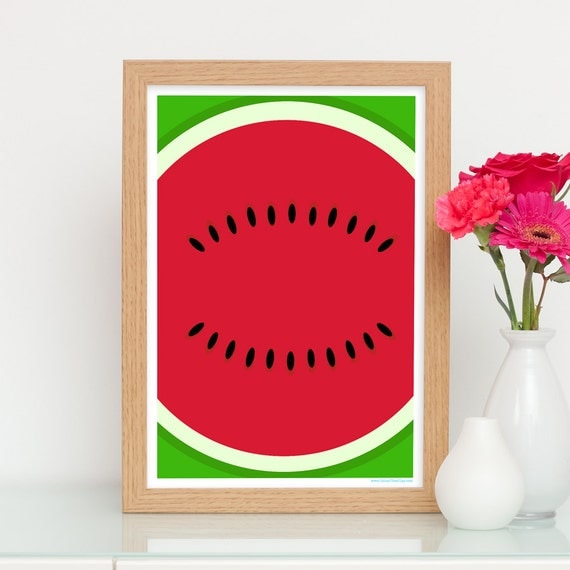 Quirky Art Print / Home Decor Colourful Wall Art / Print