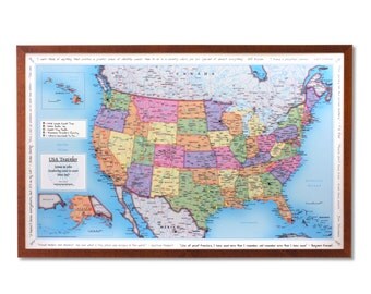 USA Personalized Traveler Map