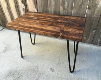 Small honey side table, end table, reclaimed wood, craft furniture, night stand