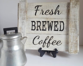 Farmhouse Decor, Rustic Decor, Coffee Decor, Rustic Sign, Reclaimed Wood Sign Coffee Sign, Kitchen SIgn, Rustic Kitchen Decor, Kitchen Sign