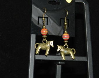 CLEARANCE *Mexican Burro Rainbow Stone Earrings
