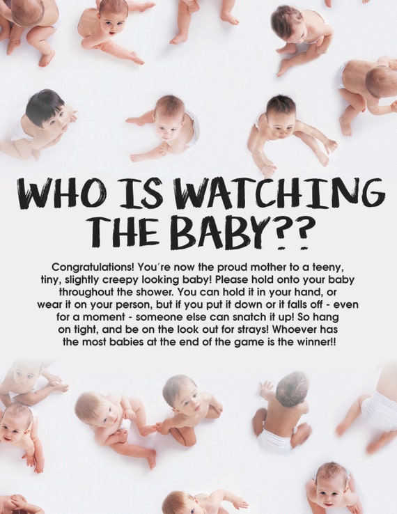 who-is-watching-the-baby-baby-shower-game-sign