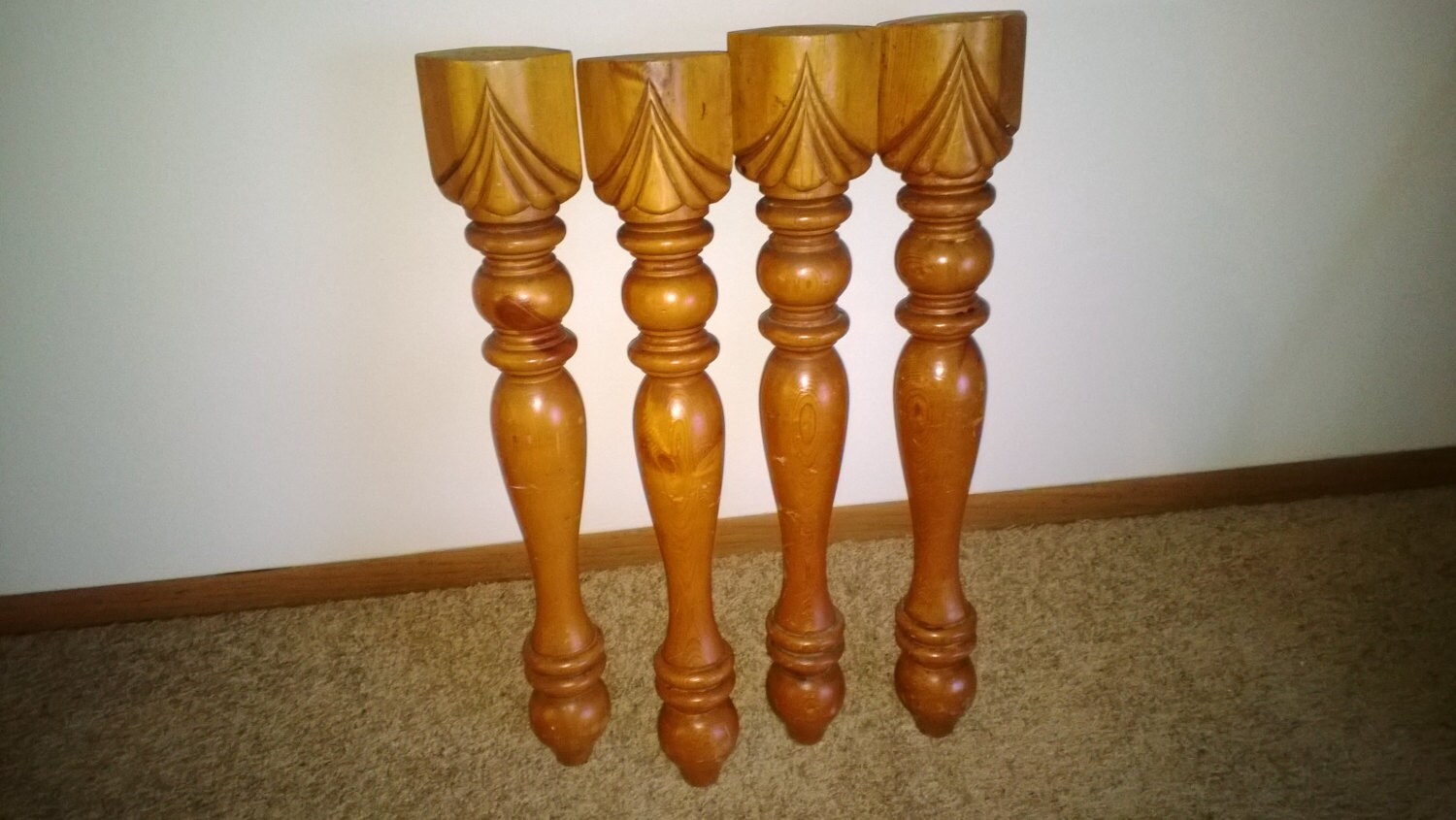 Vintage wooded Table Legs 29″ long Haute Juice