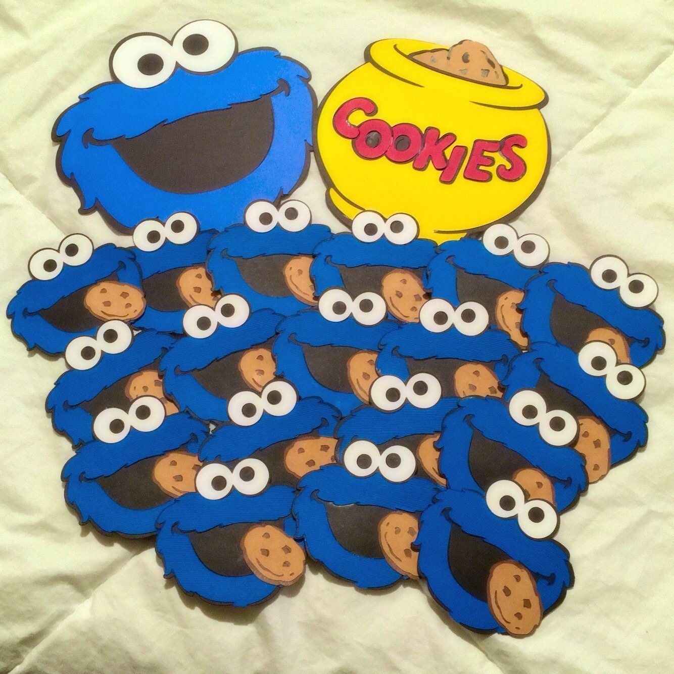 Cookie Monster Die Cut Centerpiece