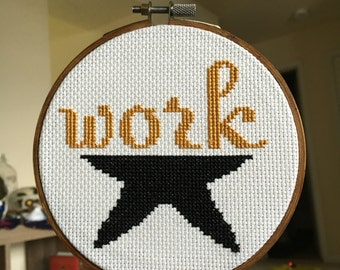 WORK - Hamilton Musical Cross Stitch