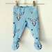 Blue Stags Baby Leggings Pink Stags Footed Legging Baby Footed Pants Baby Clothes Baby Gift Baby Boy Pants Baby Girl Pink Leggings