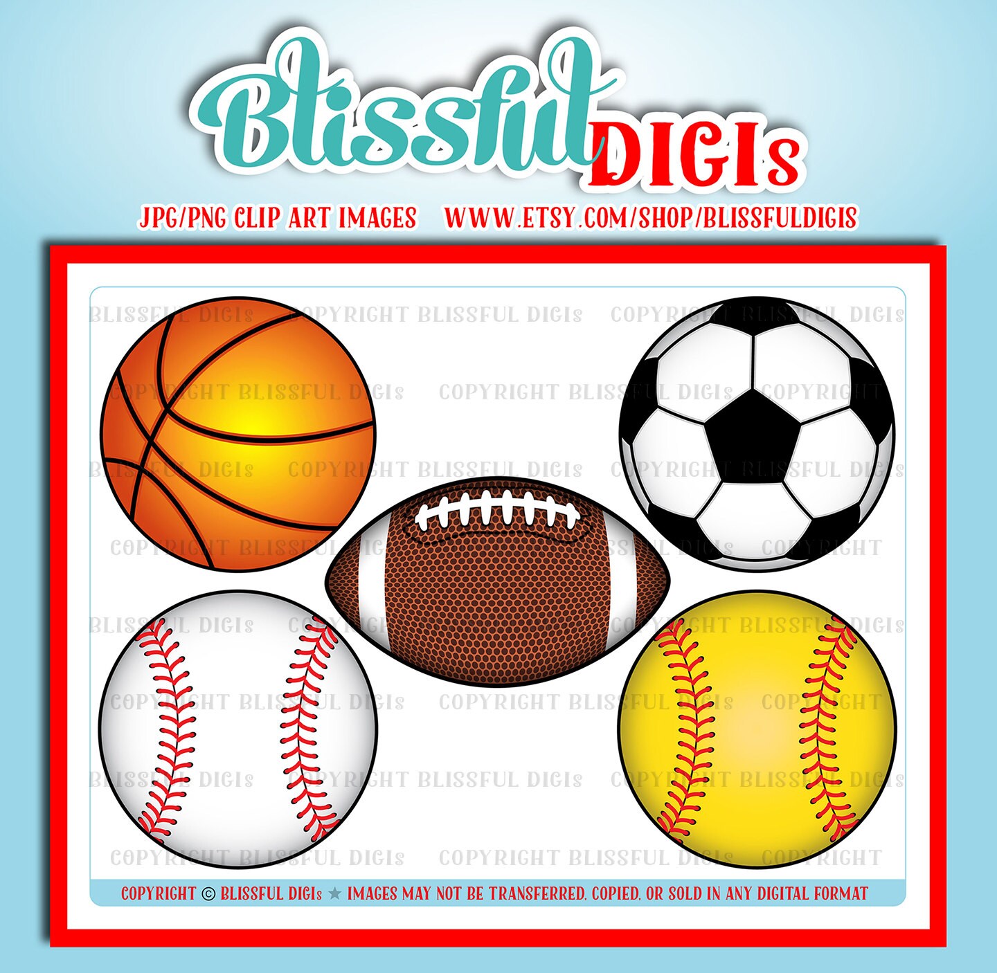 Sports Balls Baseball Football Softball Soccer Basketball