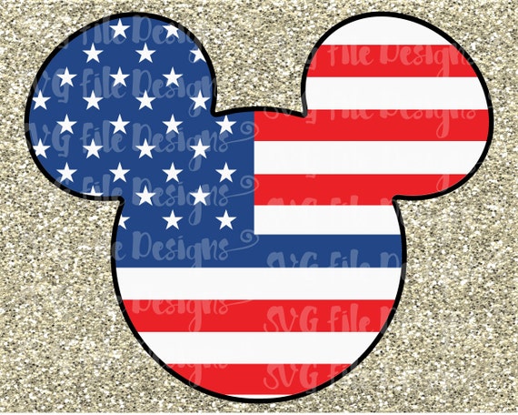 Download Mickey Mouse Blue Lives Matter American Flag by SVGFileDesigns