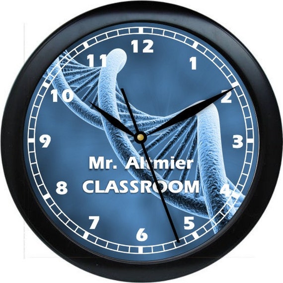 Biology Teacher Clock 10 Personalized Wall Clock Biology
