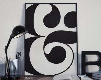 Ampersand Wall Art ampersand wall art | etsy Ampersand Wall Art ampersand wall art | etsy