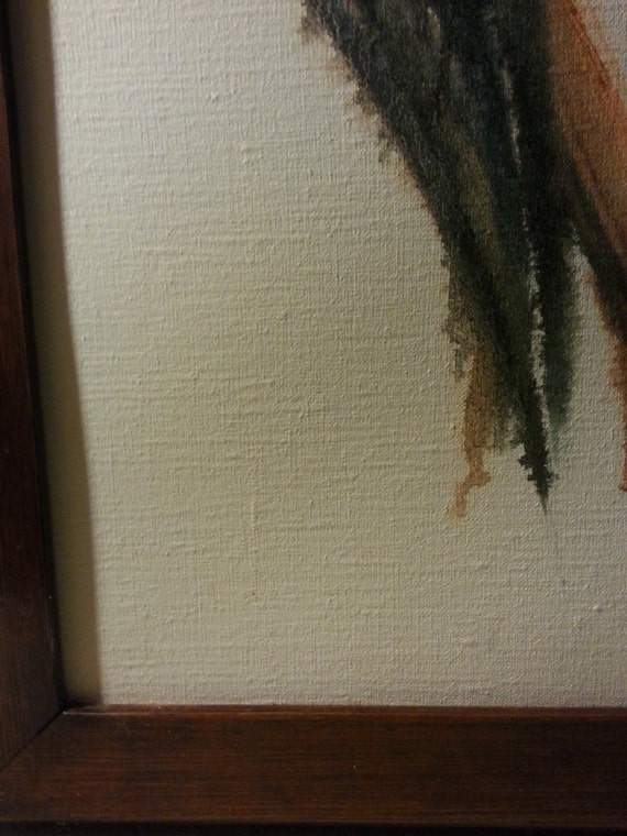 Vintage Art by Popo Ruby Lee 1974 one of a Kind by Shallowbox1916