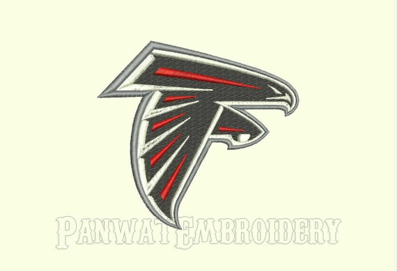 3 Size Atlanta Falcons Logo Embroidery Designs Machine