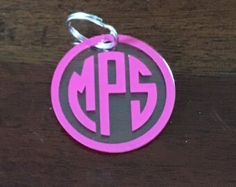 Monogram Keychain - 2 inch - Acrylic