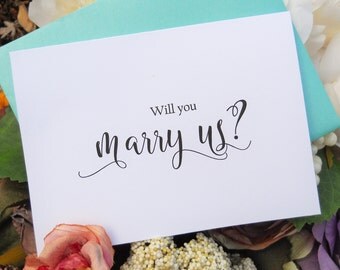 WILL You MARRY US Card, Officiant Card, Will You Be My Officiant, Wedding Officiant, Wedding Officiant Gift, Gift for Officiant