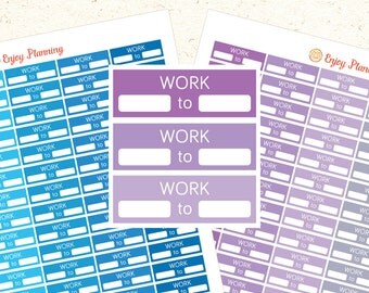 PRINTABLE Work Planner Stickers Work Stickers by EnjoyPlanning