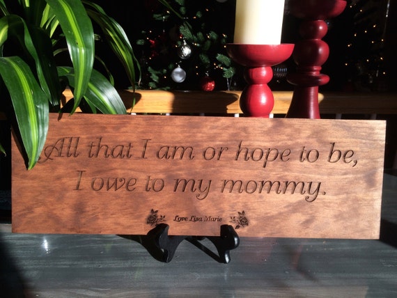 quote wood sign
