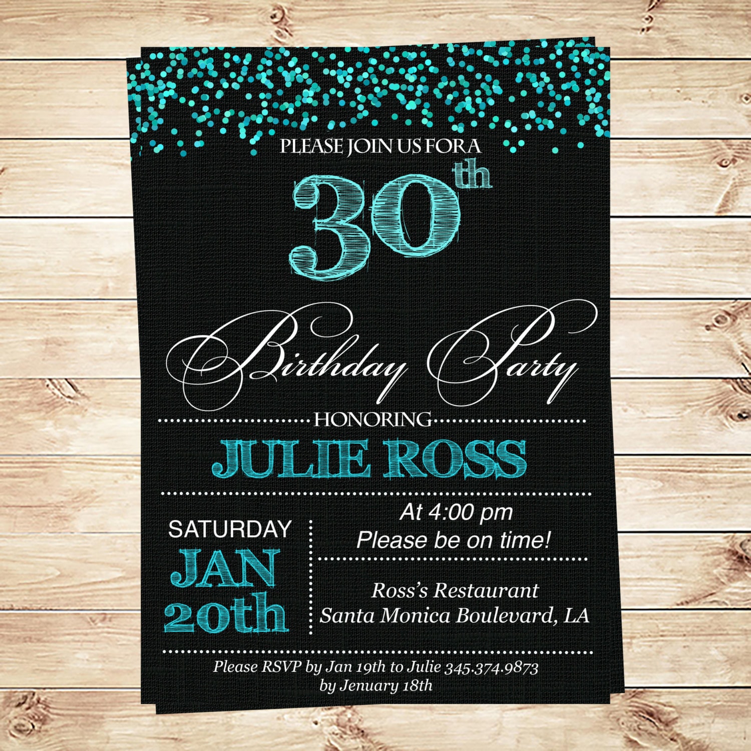 Women s 30th Birthday Party Invitations 30th Birthday