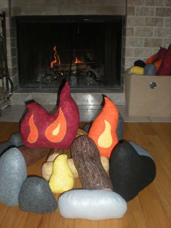 plush camp fire