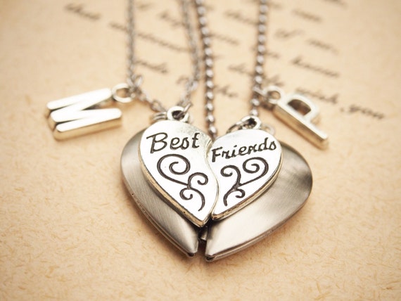 Personalized Best Friend Necklace 2 Best by HappyDailyCrafts