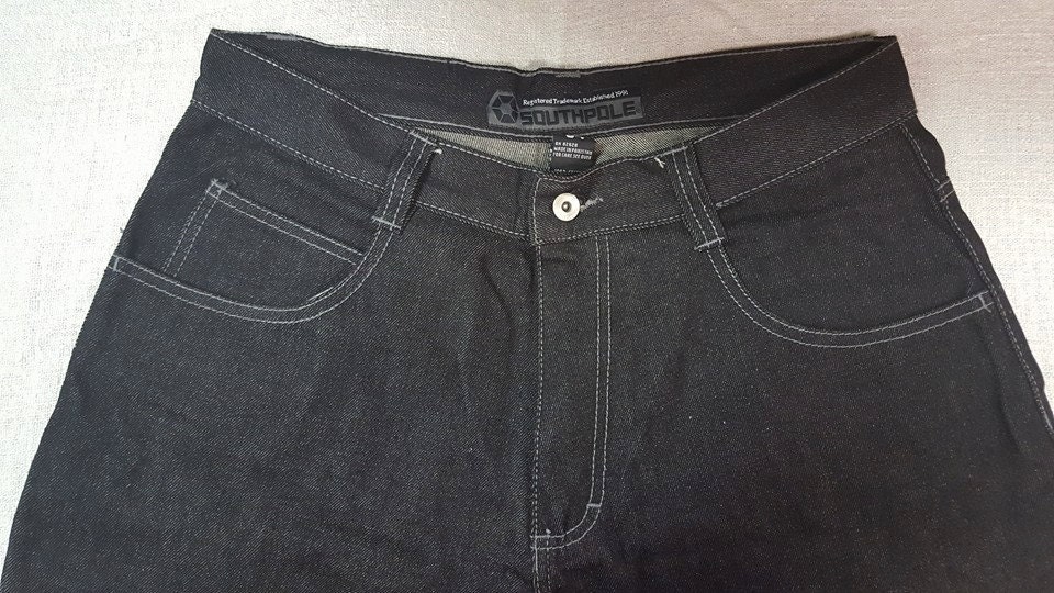 Southpole Men's Relaxed Fit 4180 Black Denim Vintage Jeans
