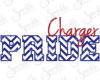 Charger Pride Cut File Charger Mascot High School Charger School Pride Clipart Svg Dxf Eps Png Silhouette Cricut Cut File Commercial Use