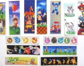 Video Game bookmarks - assorted