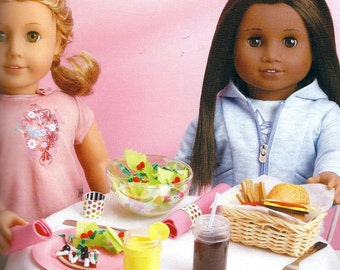 KIDS CRAFT KIT! Creat a Restaurant For American Girl Dolls / Make 28 Foods / 20 Supplies Included